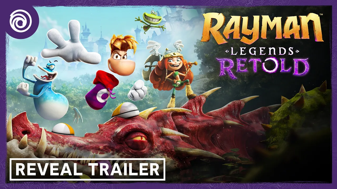 Rayman y sus compañeros en Rayman Legends Retold