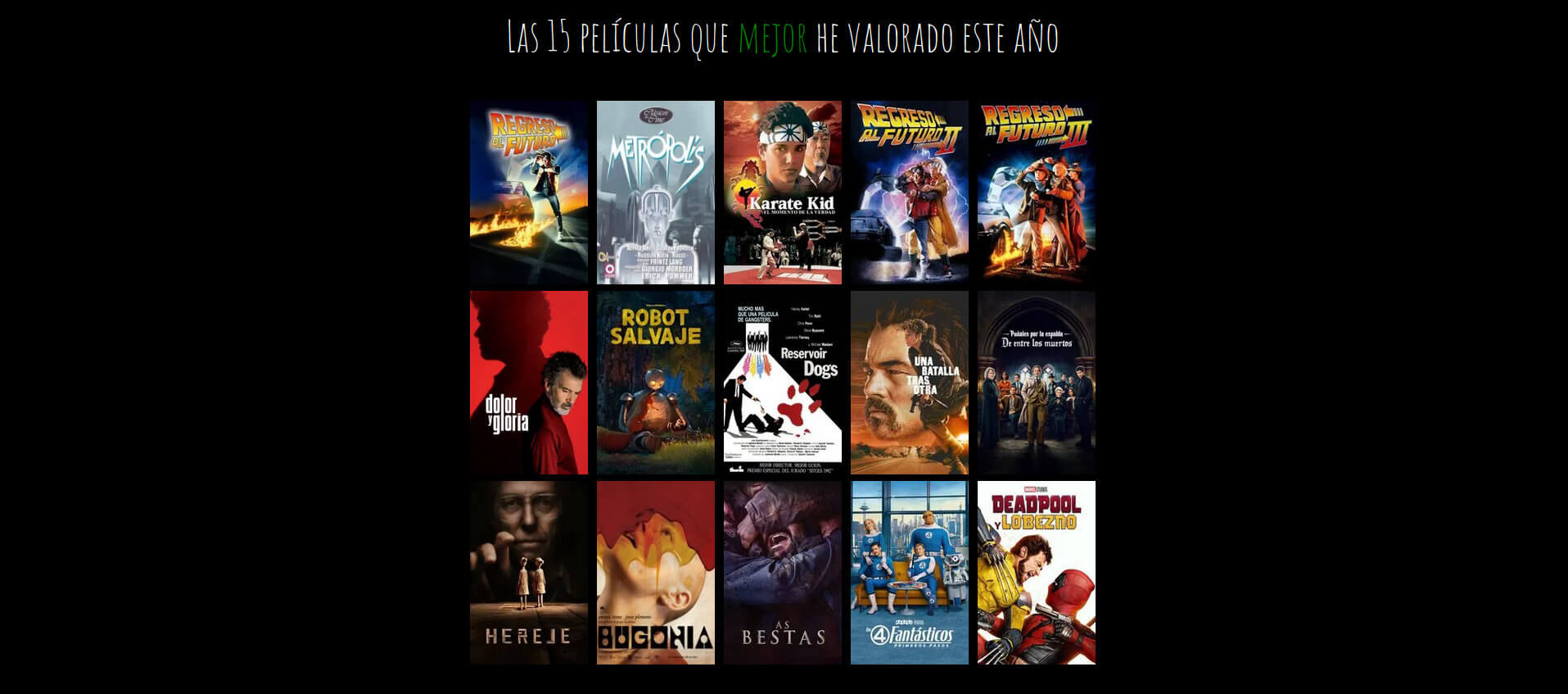 Películas 2025